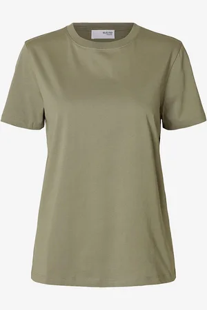 SELECTED Top slfMyessential SS O-neck Tee