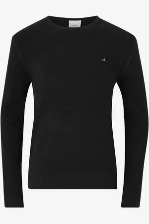 Calvin Klein Trøje Micro Waffle Texture CN Sweater