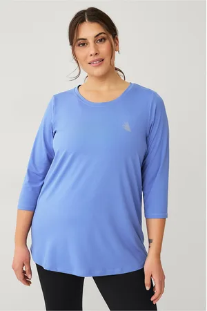 Zizzi Træningstop aBasic One 3/4 Blouse