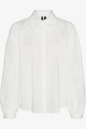 VERO MODA Skjorte vmcKava Emb LS Shirt