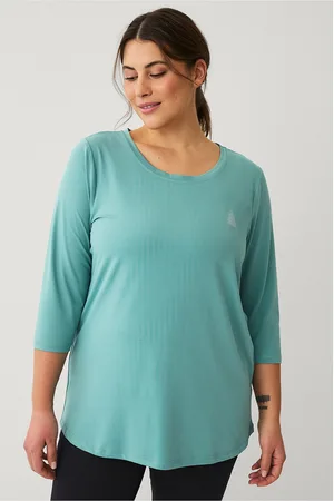 Zizzi Træningstop aBasic One 3/4 Blouse