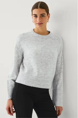 ELLOS Sweater med O-hals