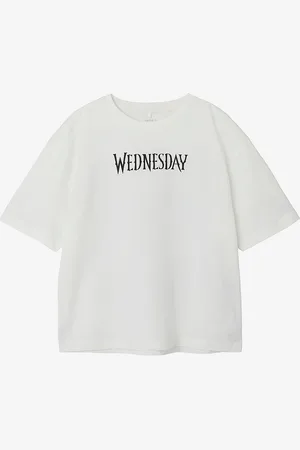 NAME IT T-shirt nkfFarra Wednesday SS Rlx Top Sky