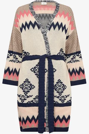 Cream Cardigan crCulio Ethnic Knit WO