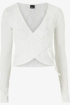 Gina Tricot Blondetop Lace Wrap Top