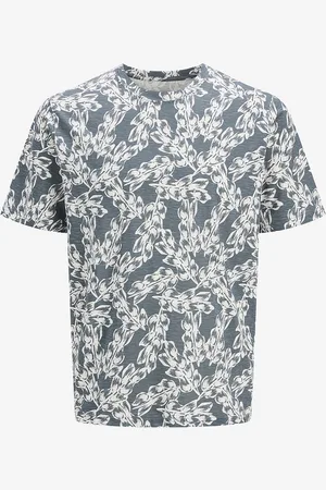 JACK & JONES T-shirt Jorsplit Aop SS Crew Neck Pls