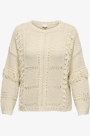 ONLY Trøje carYrsa Life LS Fringe O-neck Knt
