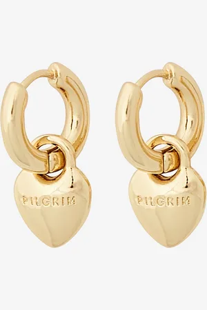 Pilgrim Sophia hjerte hoops guldbelagt