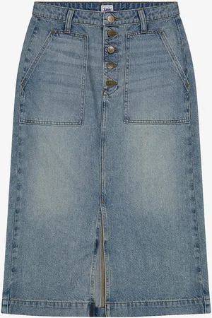 Lee Cowboynederdel Patch Pocket Midi Skirt