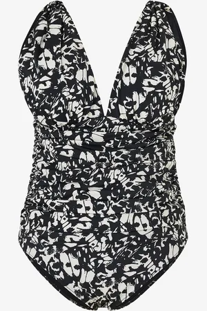 Zizzi Badedragt Skipa, Wrinkled, Aop