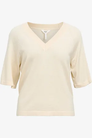 Object Top objThess 2/4 LO V-neck Knit Noo