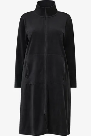 Zizzi Badekåbe mGry L/S Long Bathrobe