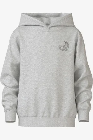 NAME IT Hættetrøje nkfDralke Nreg LS Sweat WH Bru