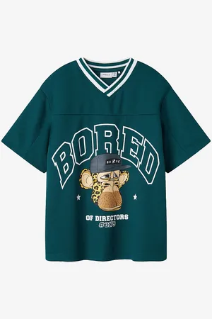 NAME IT T-shirt nkmFrody Bod Nreg SS Poly Top Sky