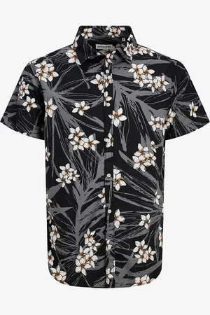JACK & JONES Skjorte jjHawaii Aop Shirt SS Pls