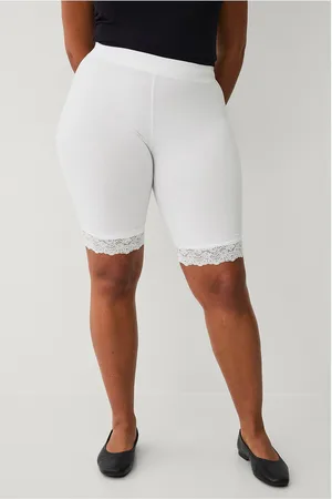 ELLOS Korte cykelshorts med blondekant