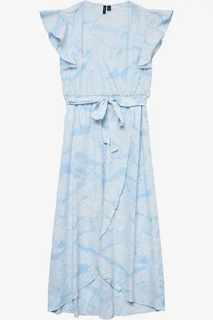 VERO MODA Maxi kjole vmPage S/L Long Wrap Dress