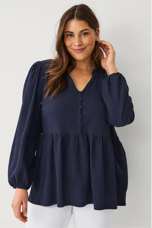 ELLOS Top med peplum