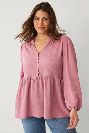ELLOS Top med peplum