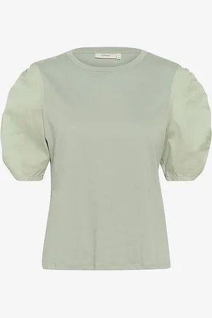 INWEAR Top Payanaiw Woven Trim Tshirt