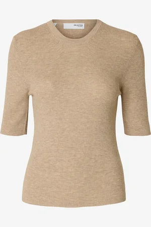 SELECTED Trøje slfIngrid 2/4 Knit O-neck