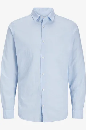 JACK & JONES Skjorte jjeBreeze Linen Blend Shirt LS SN J