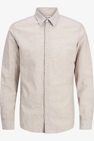 JACK & JONES Skjorte jjeBreeze Linen Blend Shirt LS SN J