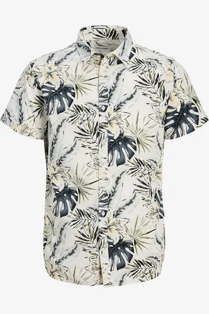 JACK & JONES Skjorte jjHawaii Aop Shirt SS Jnr