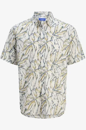 JACK & JONES Skjorte jorJoshua Split Aop Shirt SS Jnr