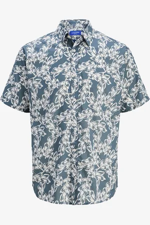 JACK & JONES Skjorte jorJoshua Split Aop Shirt SS Jnr