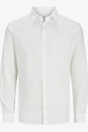 JACK & JONES Skjorte jjeBreeze Linen Blend Shirt LS SN P