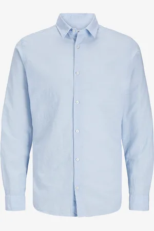 JACK & JONES Skjorte jjeBreeze Linen Blend Shirt LS SN P