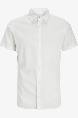 JACK & JONES Skjorte jjBreeze Linen Blend Shirt SS SN Jnr