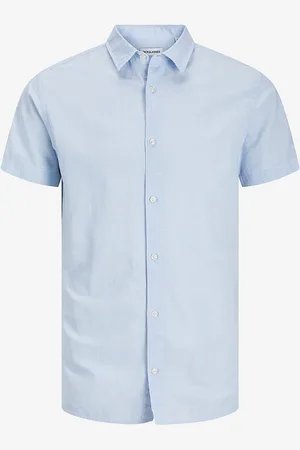 JACK & JONES Skjorte jjBreeze Linen Blend Shirt SS SN Jnr