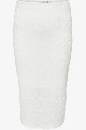 ONLY Maxi nederdel carRosil Calf Lace Slit Skirt Jrs