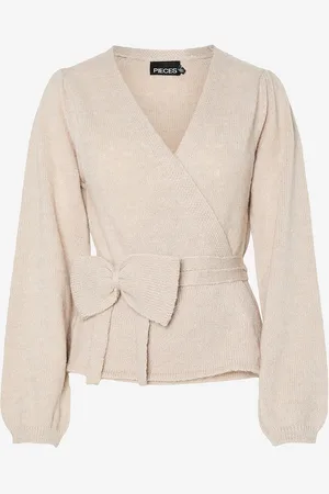 Pieces® Cardigan pcFleur LS V-neck Knit