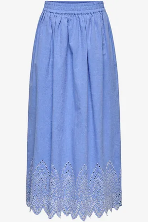 ONLY Maxi nederdel onlTulum Emb Maxi Skirt