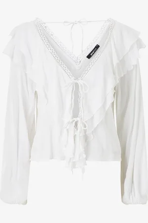 Gina Tricot Bluse Frill Tie Blouse