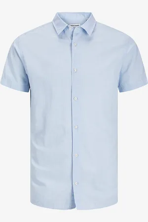 JACK & JONES Skjorte jjeBreeze Linen Blend Shirt SS SN Pls