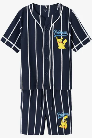 NAME IT Skjorte + shorts nkmMaska Pokemon Nreg Shortsset Sky