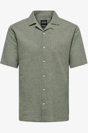 Only & Sons Skjorte onsCaiden SS Solid Resort Linen Shirt