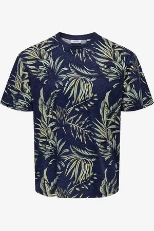 Only & Sons T-shirt onsKash Reg Leaf Aop SS Tee