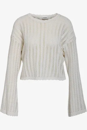 Noisy May Trøje nmLaika L/S O-neck MG Knit Fwd