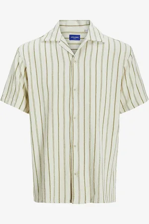 JACK & JONES Skjorte jorCoba Stripe Resort Shirt SS Jnr