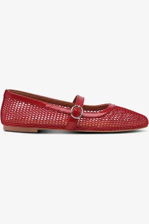 Bianco Ballerinasko biaLilja Mary Jane Mesh