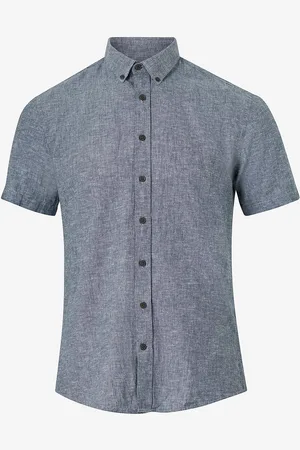 Lindbergh Skjorte Linen Cotton Shirt S/S