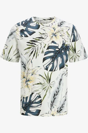 JACK & JONES T-shirt jHawaii Aop Tee SS Crew Neck