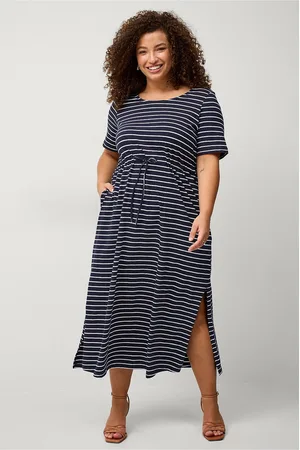 Zizzi Maxi kjole vDorit S/S 7/8 Dress