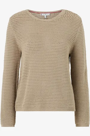 Tommy Hilfiger Trøje Pointelle Crochet Open-nk LS Swt