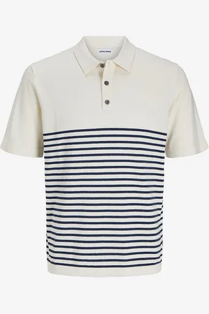 JACK & JONES Trøje jjeEmil Knit Relaxed Polo SS SN